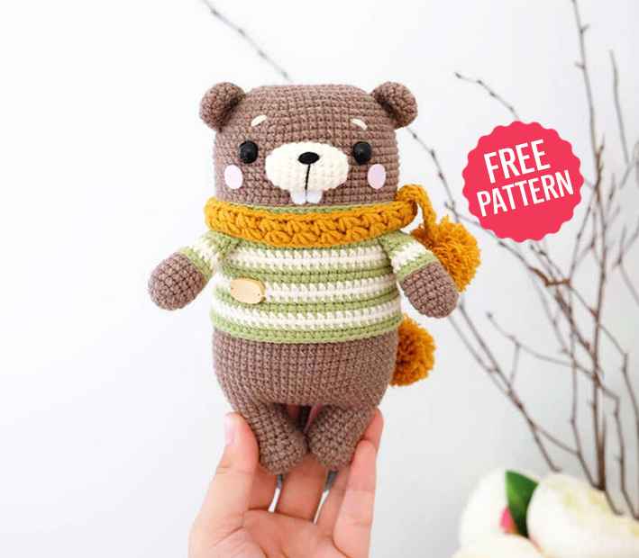 Amigurumi Beaver Free Crochet Pattern 1 Amigurumi Beaver Free Pattern BlogAlways 110625 1