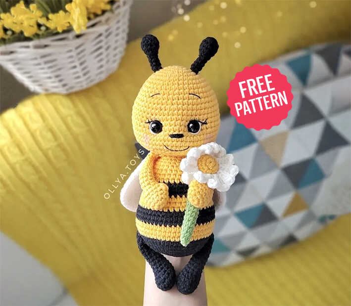 Crochet Honey Bee Amigurumi Free Pattern 1 Amigurumi Bee Free Pattern BlogAlways 220625 1