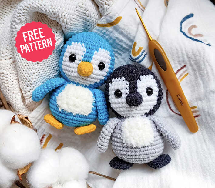 Amigurumi Mini Penguin Free Crochet Pattern 1 Amigurumi Penguin Free Pattern BlogAlways 270625 0