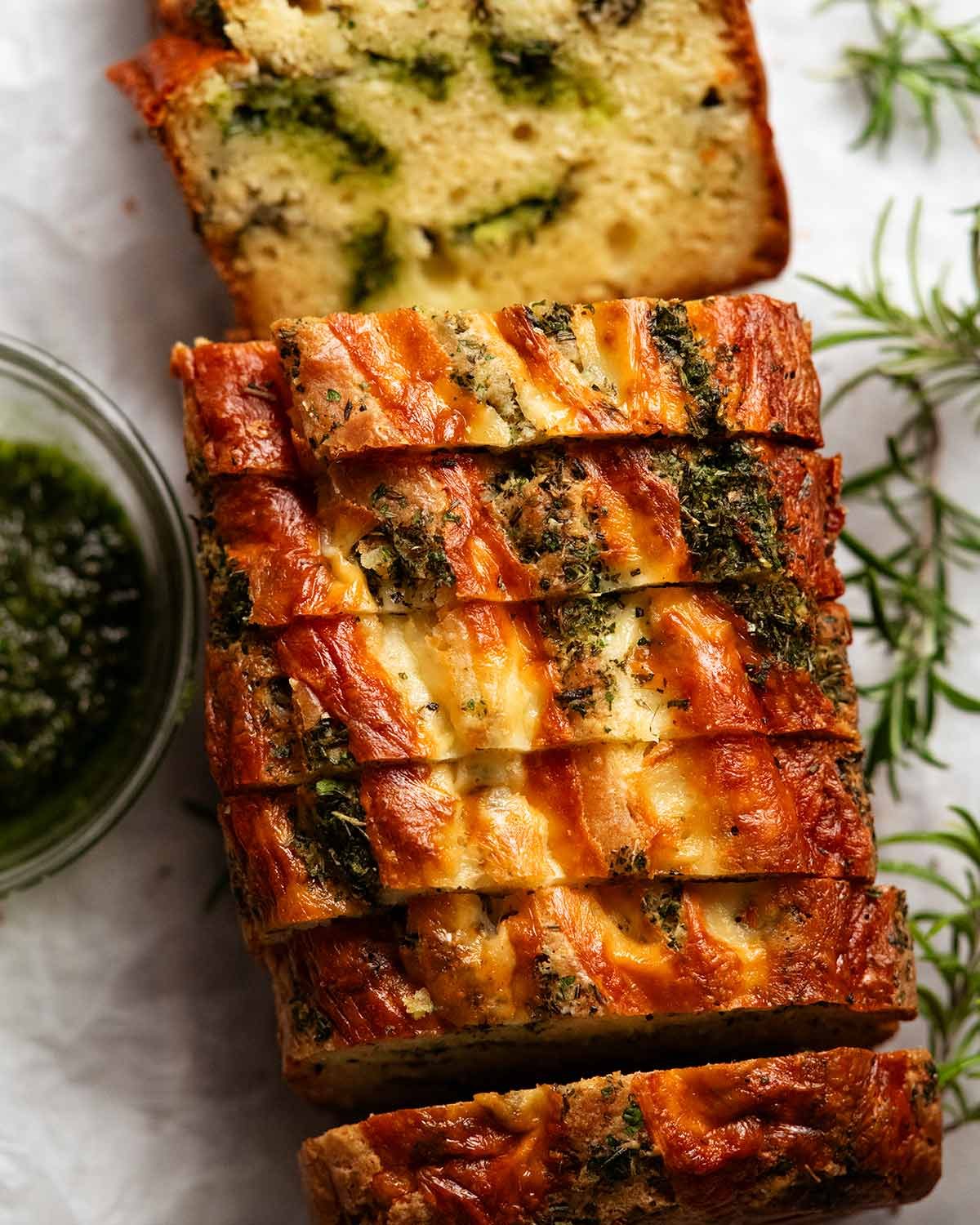 Cheese, Herb & Garlic Quick Bread (No Yeast) 1 Cheese Herb Garlic Quick Bread 3