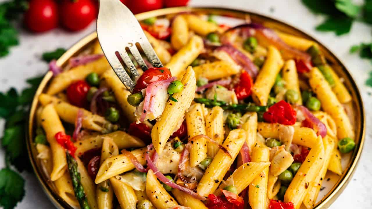 Creamy Pasta Primavera 1 Creamy Pasta Primavera H1