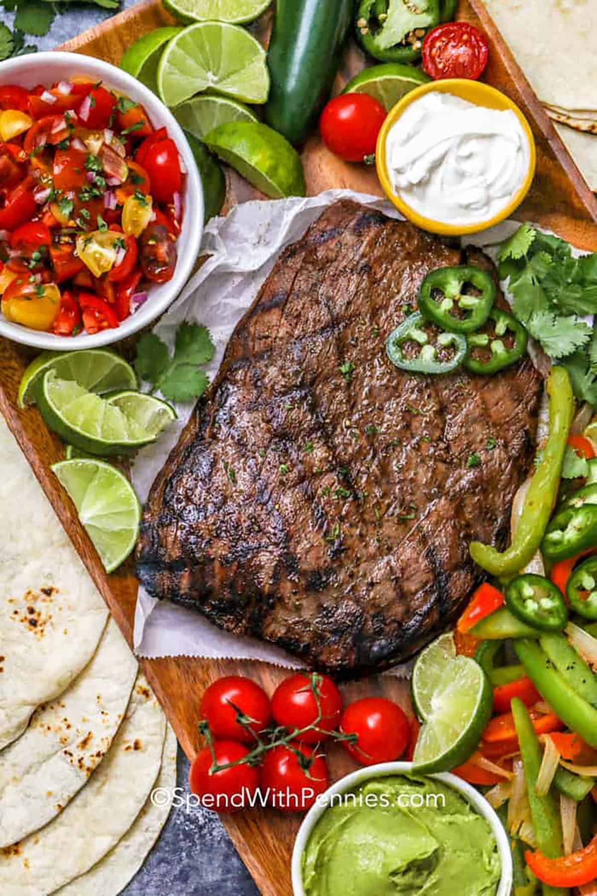 Grilled Steak Fajitas - Spend With Pennies 1 Grilled Steak Fajitas SpendWithPennies 1