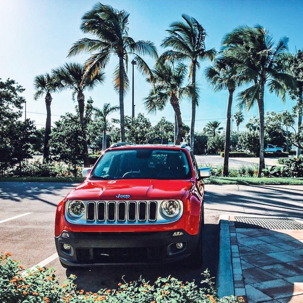 A Guide to Renting a Car Abroad 1 Jeep Renegate Red Key West featured image