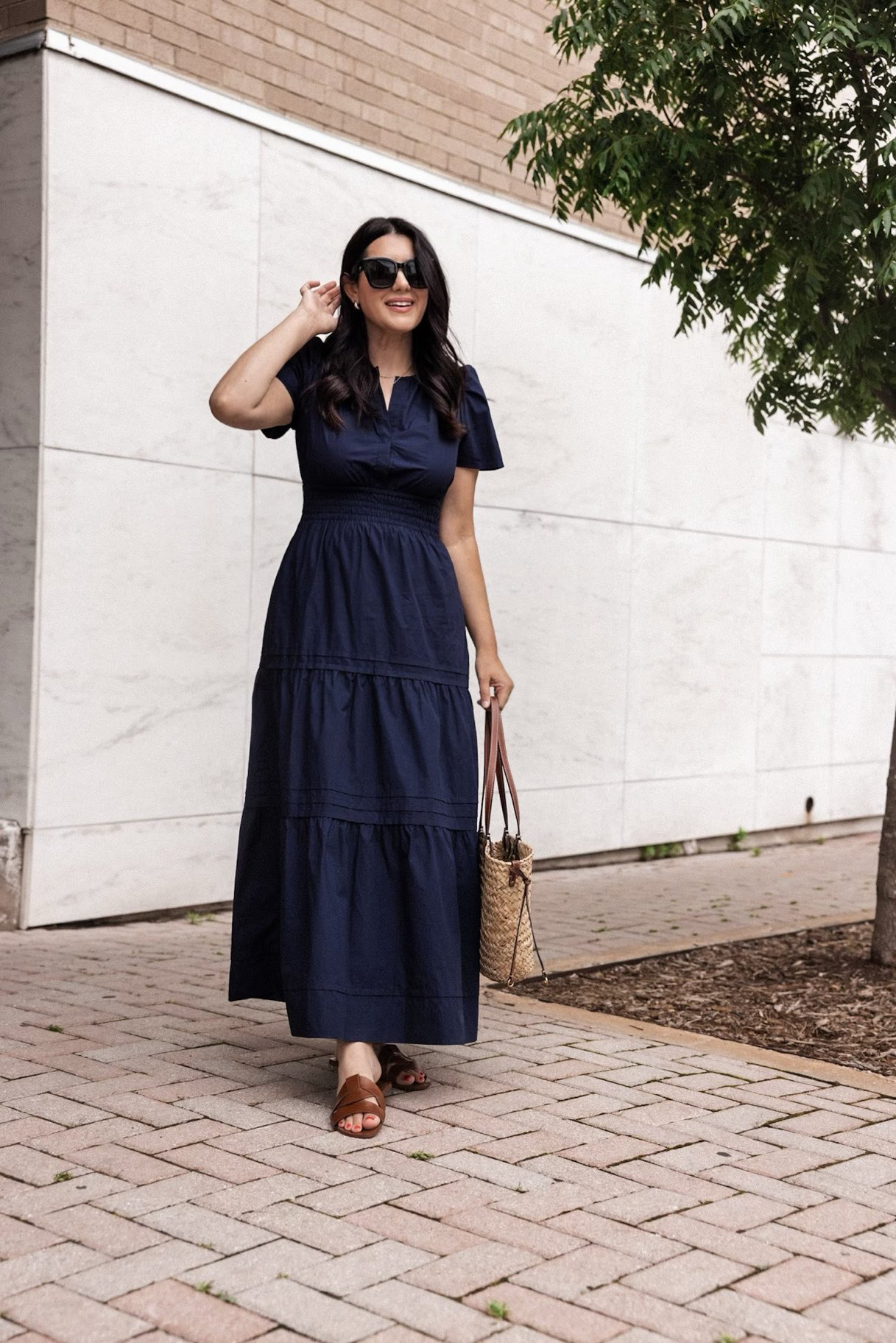 Simple Summer Dress under $100 1 Quince poplin dress 4
