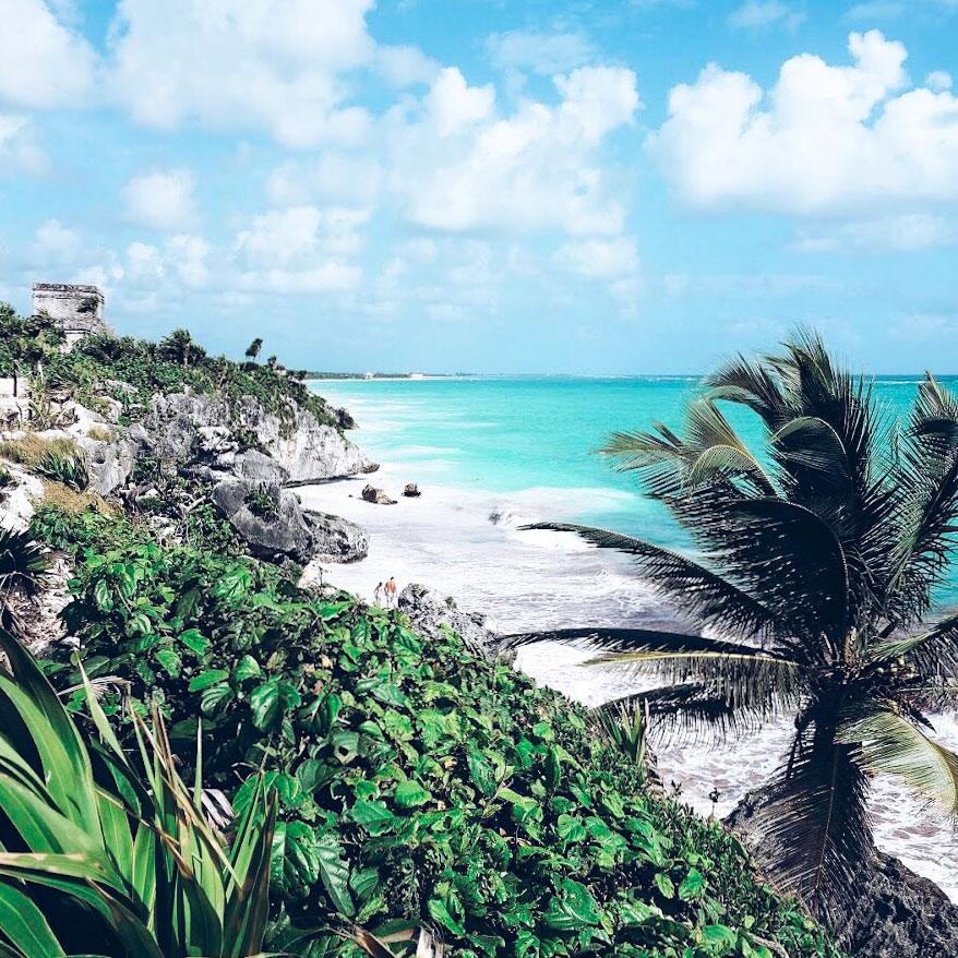 One Day Trip to Tulum from Playa del Carmen 1 Tulum Ruins Mexico Amazing View Featured Image