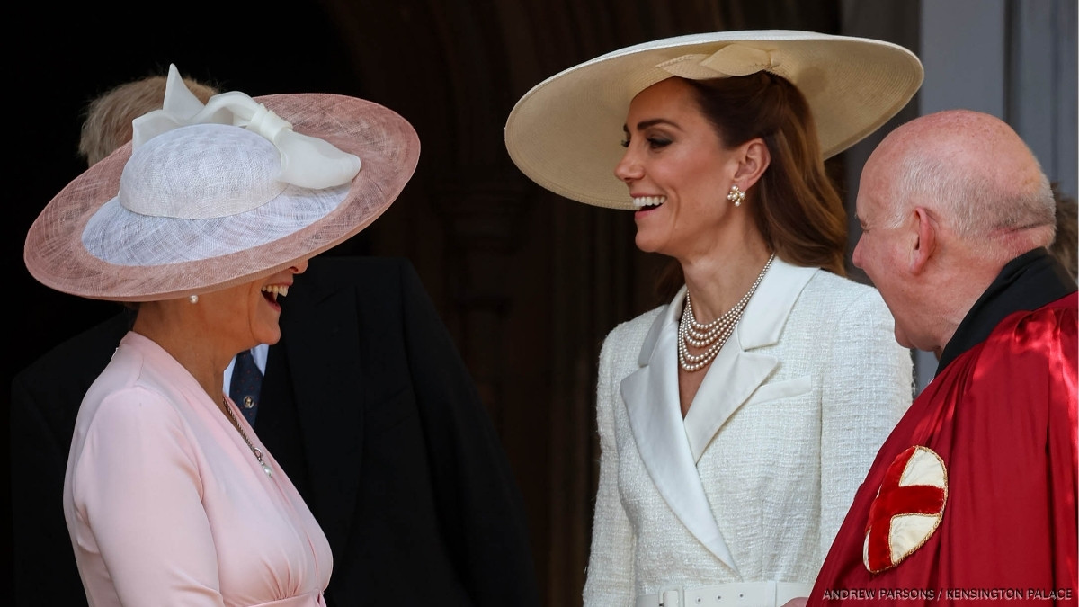Kate Middleton Looks Breezy In White Blazer Dress For Garter Day 2025 1 garter day 2025 7