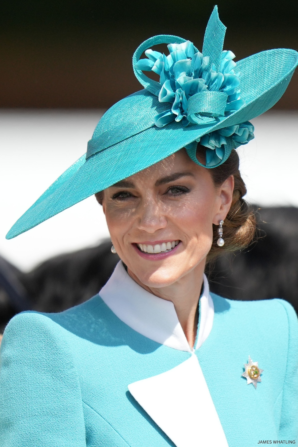 Kate Middleton Stuns in Teal Catherine Walker at Trooping the Colour 1 princess of wales trooping the colour 2025