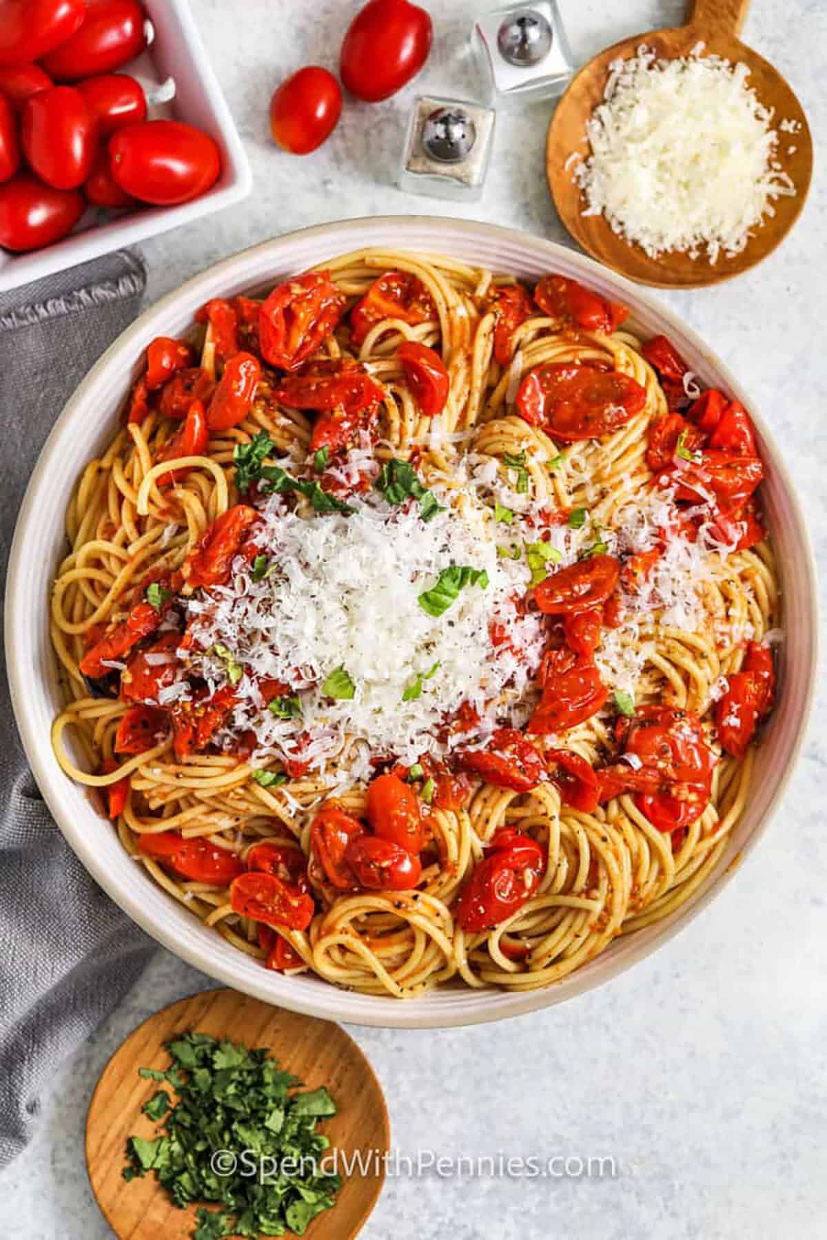 Cherry Tomato Pasta - Spend With Pennies 1 1200 Cherry Tomato Pasta 2 SpendWithPennies