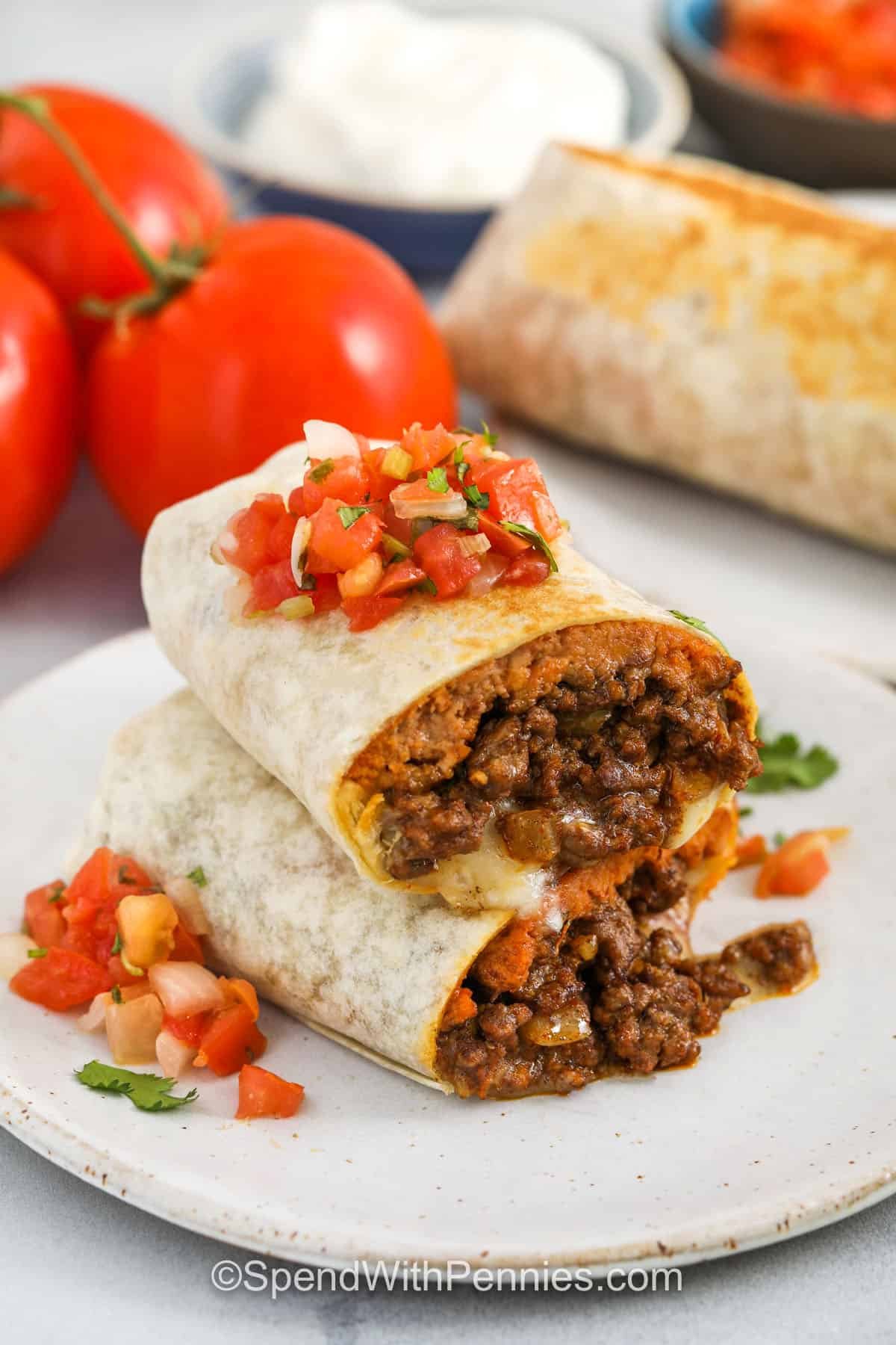Beef Burritos - Spend With Pennies 1 Beef Burrito Recipe SpendWithPennies 7