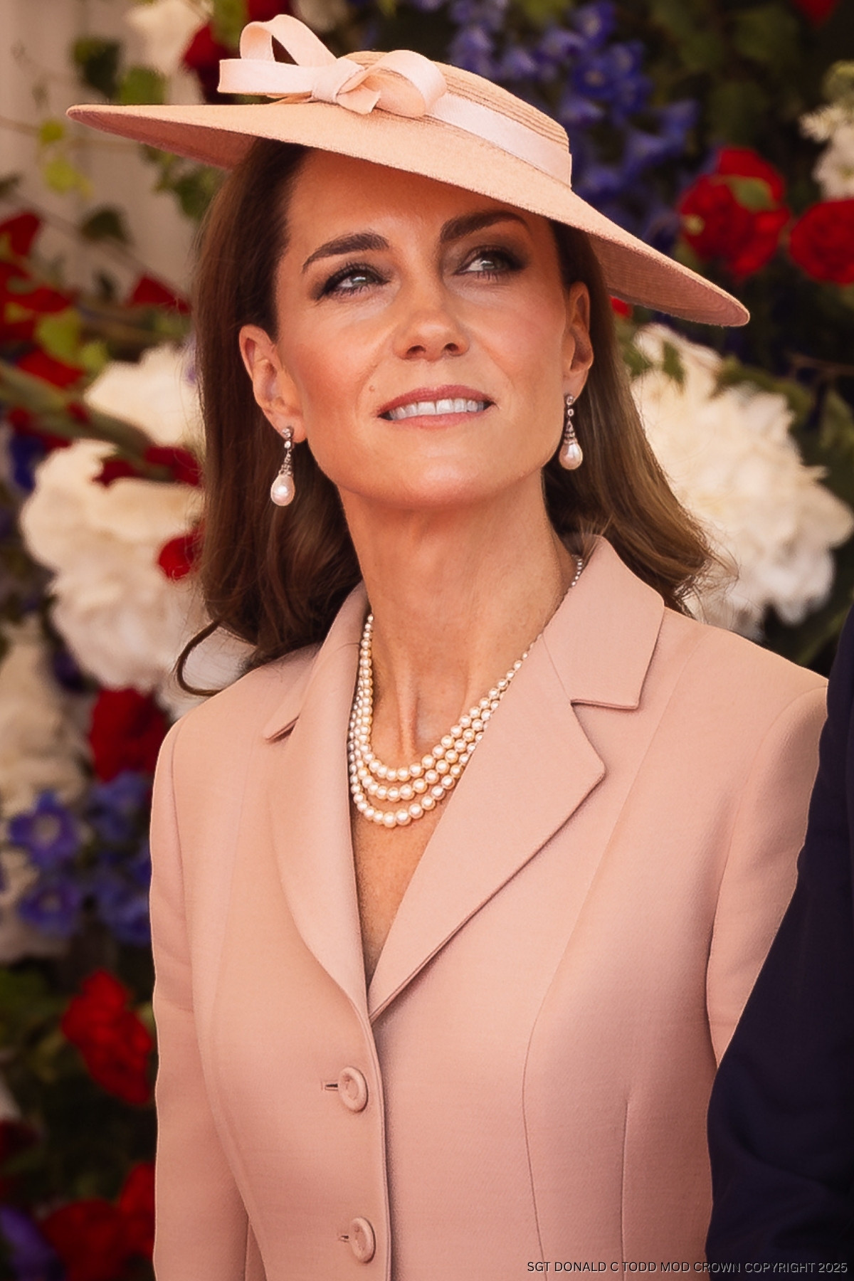 Kate Middleton looks feminine in pink Dior ensemble as she greets President Macron to kickstart French State Visit 1 KATE MIDDLETON PINK MACRON STATE VISIT