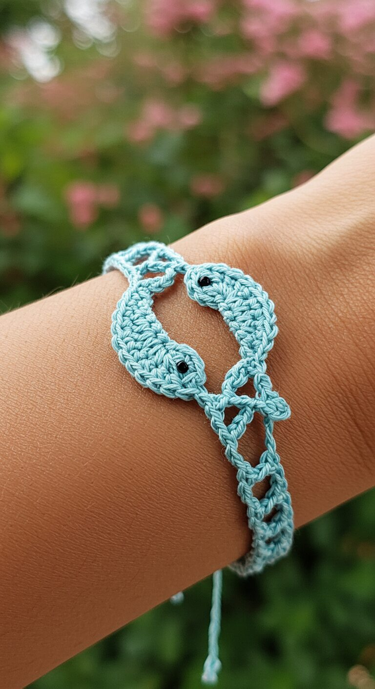 Zodiac Sign Crochet Bracelets: Handmade Symbolic Accessories 1 Pisces Crochet Bracelet 1