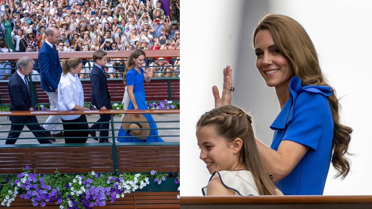 Kate Middleton in Cobalt Blue Dress for Wimbledon 2025 Men's Final 1 kate middleton wimbledon mens 2025 1