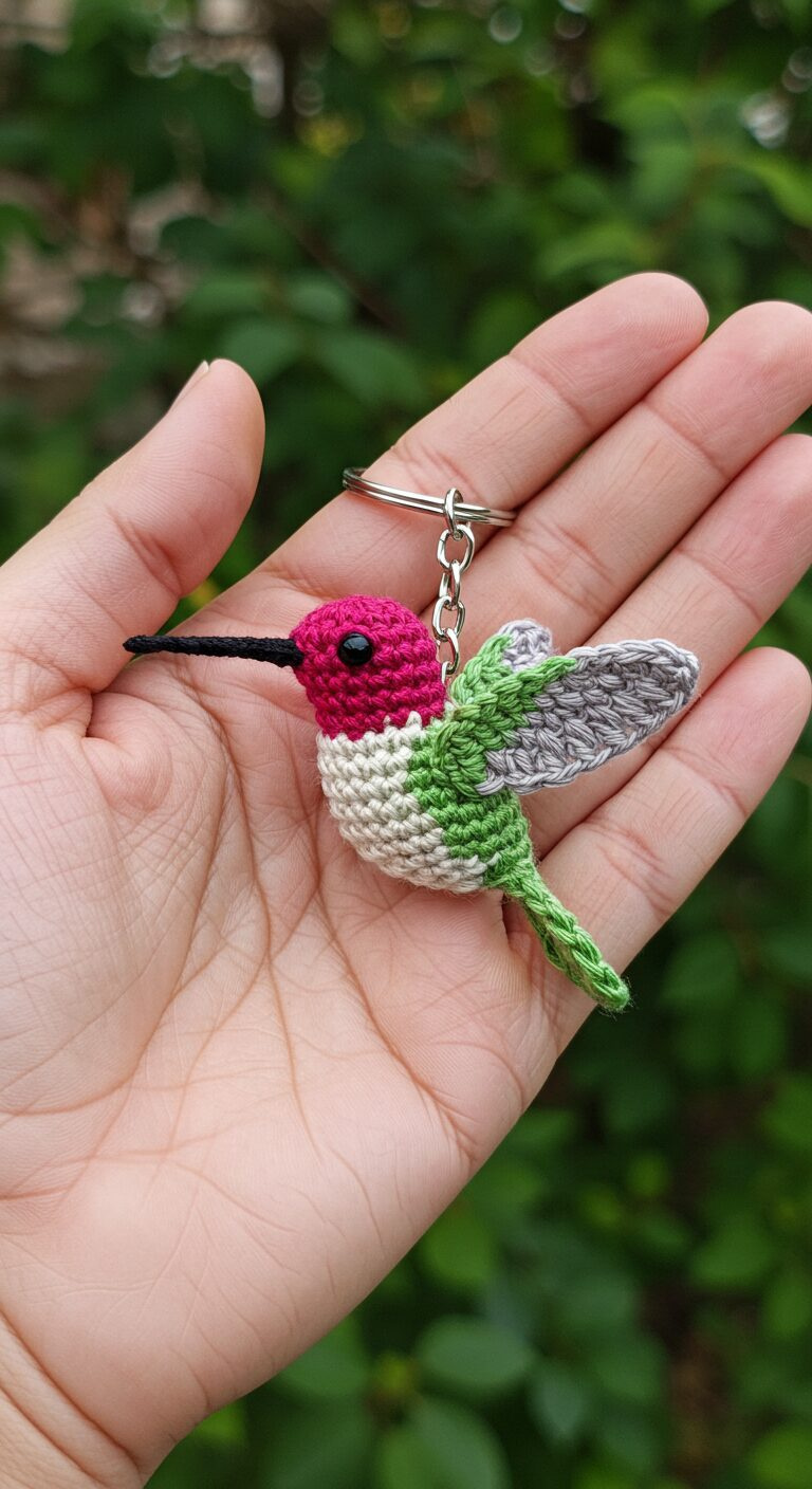 Tiny Hummingbird Crochet: Adorable Amigurumi Keychain Guide 33 Tiny Hummingbird Crochet: Adorable Amigurumi Keychain Guide