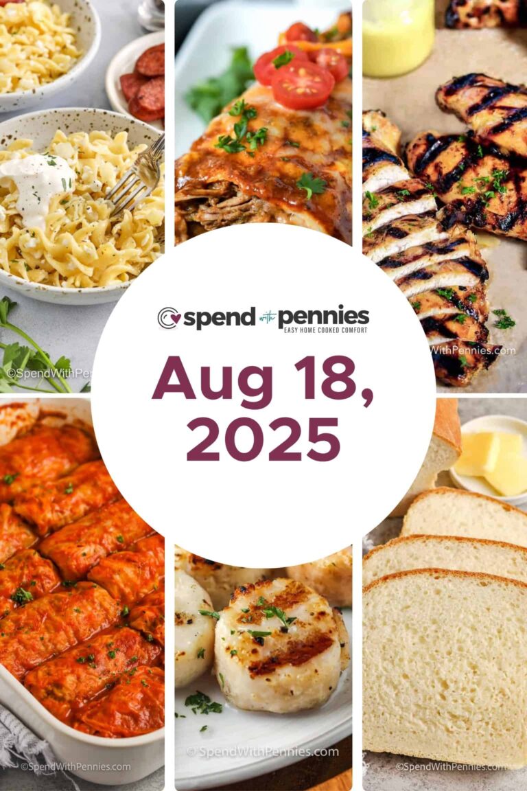 Weekly Meal Plan Aug 18, 2025 45 Weekly Meal Plan Aug 18, 2025