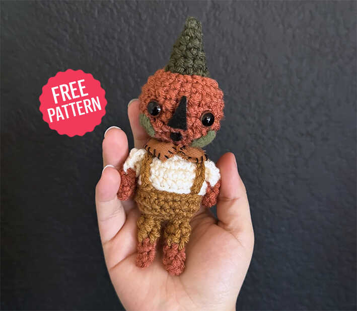Free Crochet Pumpkin Doll Amigurumi Pattern