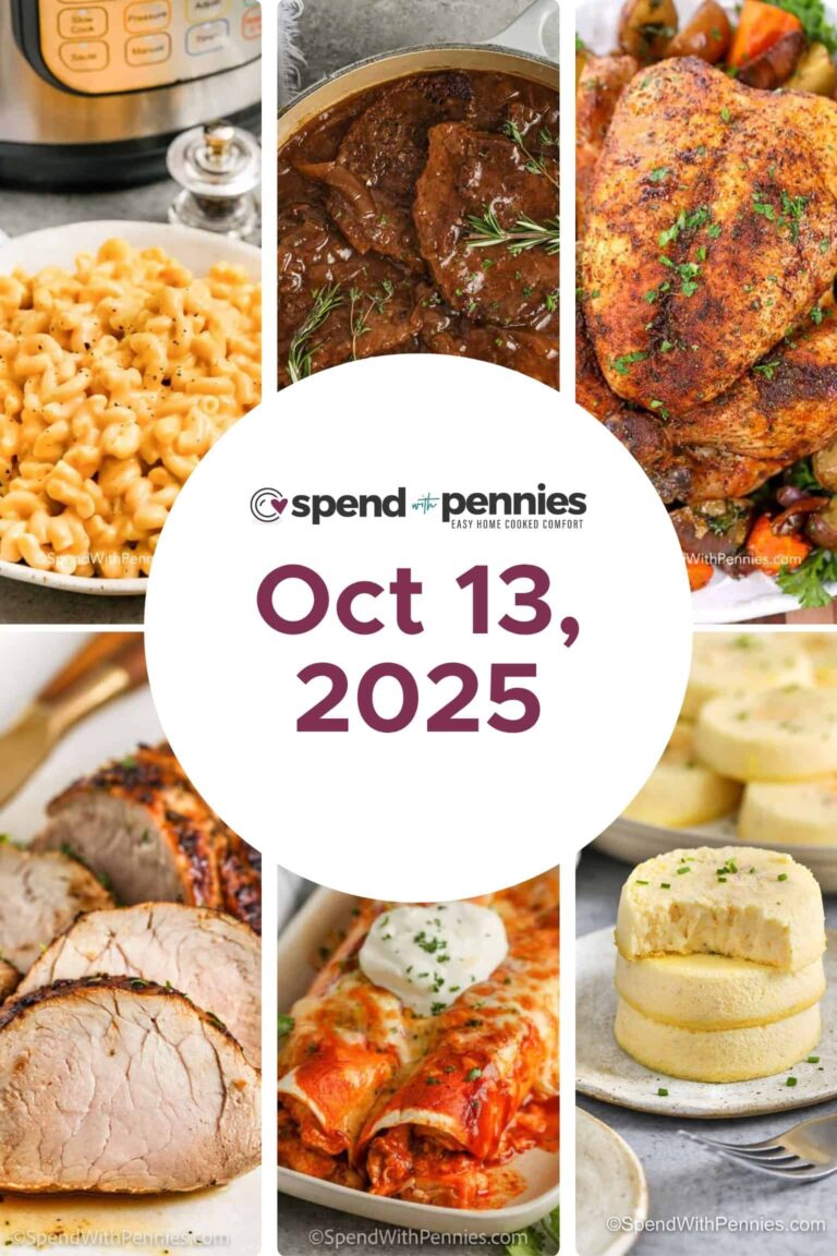 Weekly Meal Plan Oct 13, 2025